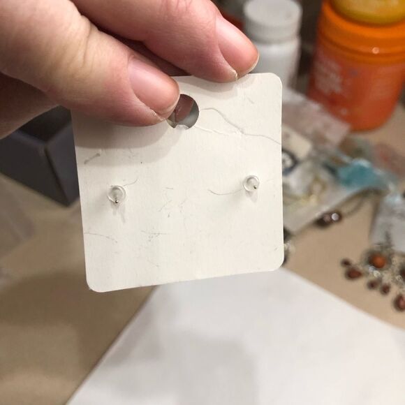 Breast Cancer Awareness Sign Stud Earrings (a)46 - Picture 8 of 8